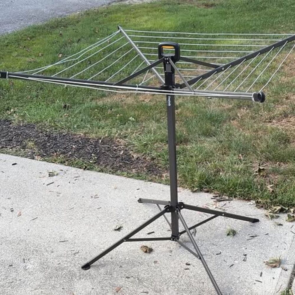Daytek Portable Folding Clothesline Drying Rack with Carry Bag – 65 Ft